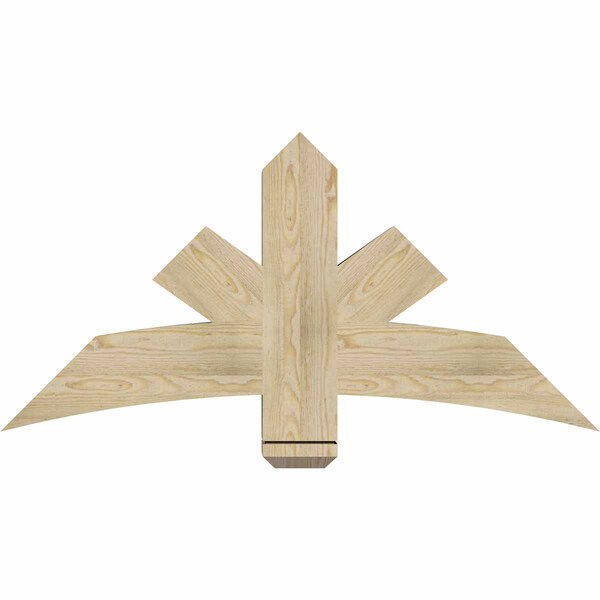 Ekena Millwork Alberta Rough Sawn Timber Gable Bracket, Douglas Fir, 48"W x 24"H x 6"D x 6"F, 12/12 Pitch GBW048X24X0606ALB00RDF - main